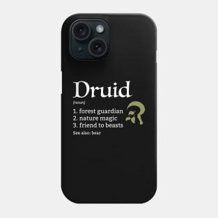 D&D Druid Class Definition Phone Case