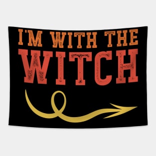 I'm With The Witch Tapestry