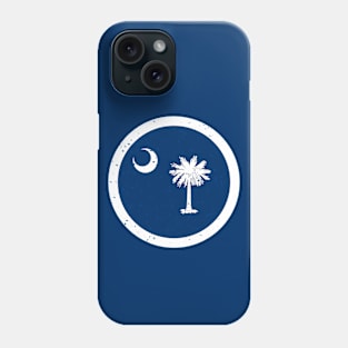 Retro South Carolina State Flag // Vintage South Carolina Grunge Emblem Phone Case