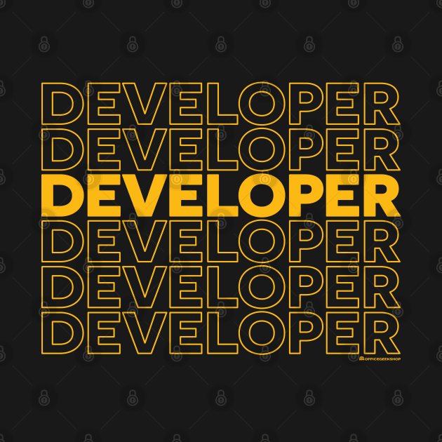 DEVELOPER DEVELOPER by officegeekshop