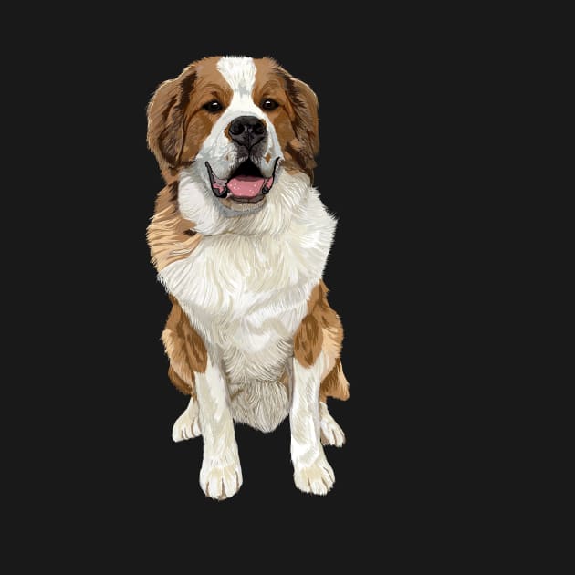 George the Saint Berner (Saint Bernard/Bernese Mountain Dog Cross) by Quick Brown Fox Canada 