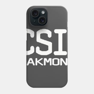 Fictional version of CSI for Oakmont PA. Phone Case