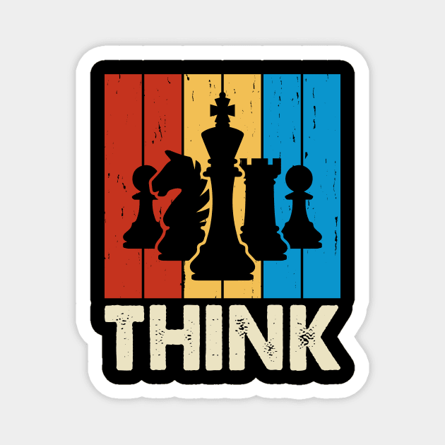 Think Chess Game T shirt For Women Magnet by QueenTees