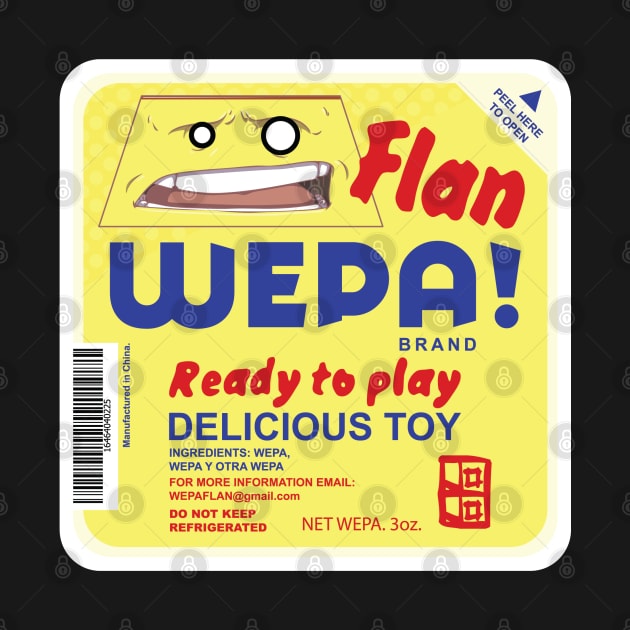 WEPA! Flan Label Tee by pinraiders2000