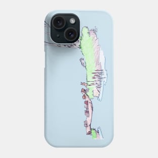 Fritter's Spring: Misty Morning Mound Island Lispe Phone Case