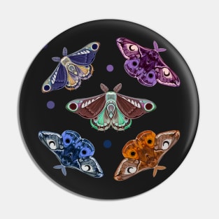 Moth sticker set 1 Pin