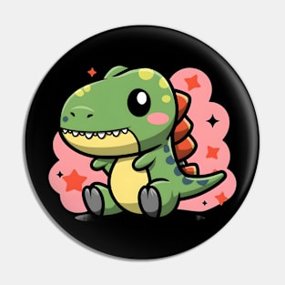 Cute baby T-Rex Pin