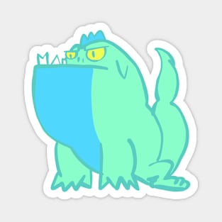 Blue and Turquoise Dinosaur Magnet