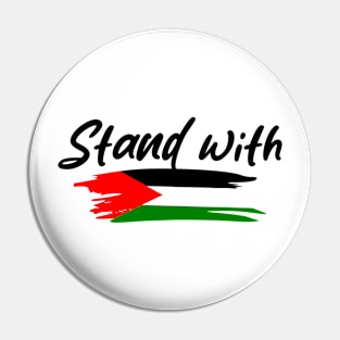 Palestine - Stand With Palestine (Light) Pin