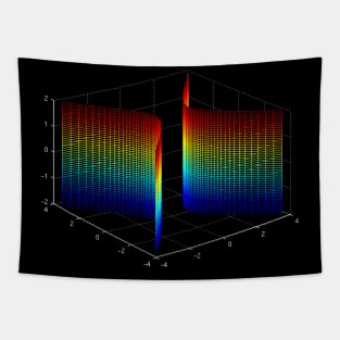 Hyperbolic Cylinder White Tapestry