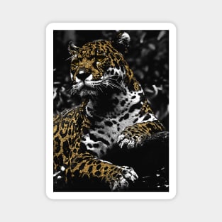 Tigre Gold Animal vector Magnet