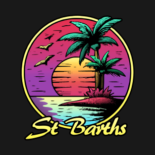 St Barths summer sunset Sun T-Shirt