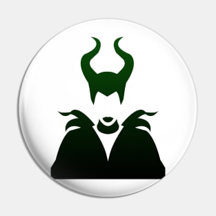 Maleficent Ombre / Green and Black Pin