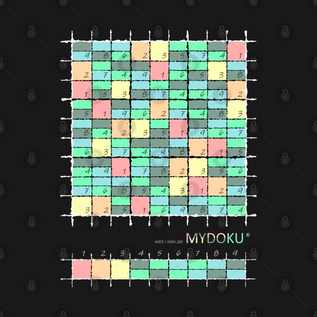 Mydoku_W003_H001_001_F: Sudoku, Sudoku coloring, logic, logic puzzle, holiday puzzle, fun, away from screen by Mydoku