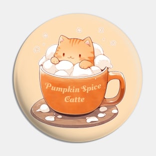 Pumkin Spice Latte Cat Pin