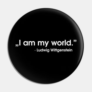 Wittgenstein quote Pin