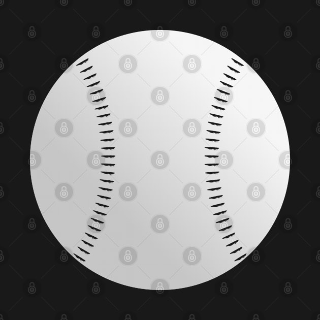 Baseball leather ball by JewelryArcade