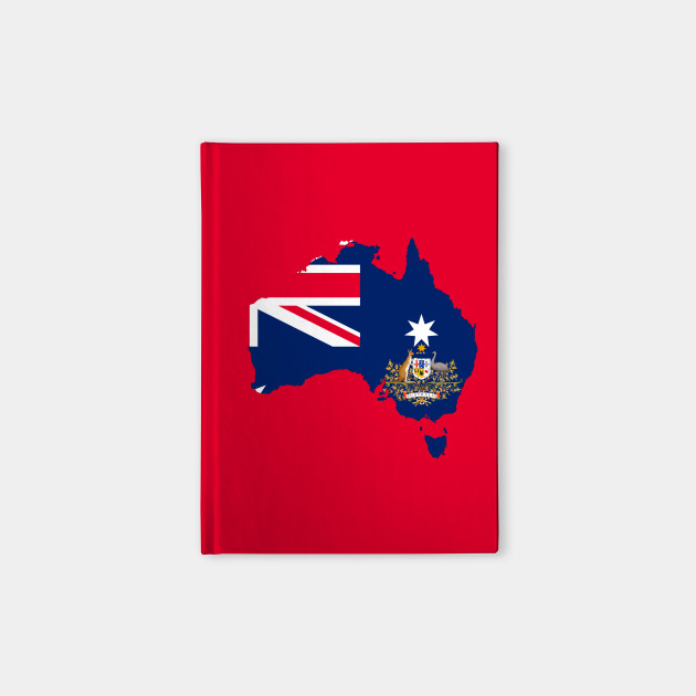 Australia Flag Map Australia Notebook Teepublic