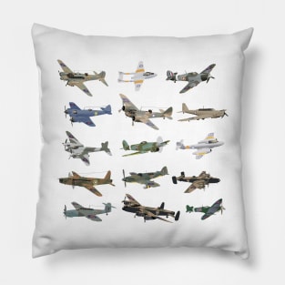 Various British WW2 Airplanes Pillow