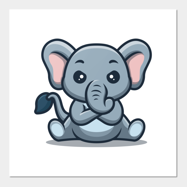 Elephant Sitting Angry Cute Cartoon - Elephant Sitting Angry Cute Cartoon - Posters and Art Prints | TeePublic Elephant Sitting Angry Cute Cartoon - Elephant Sitting Angry Cute Cartoon - Posters and Art Prints | TeePublic