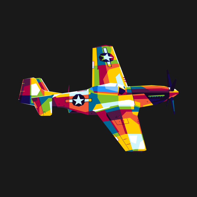 P-51 Mustang by wpaprint