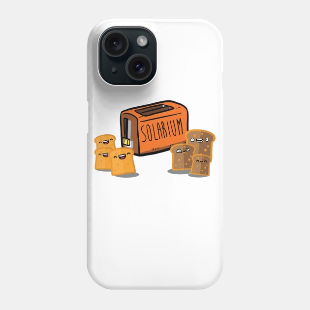 healthy snacks for funny breakfast toasted and happy bread Phone Case by raidman84