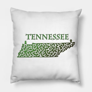 State of Tennessee Colorful Maze Pillow