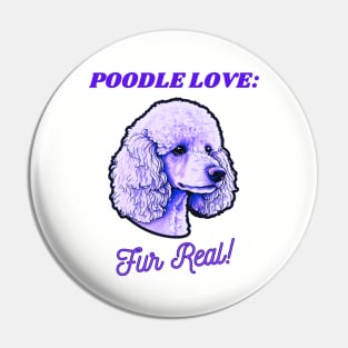 Poodle Love Pin