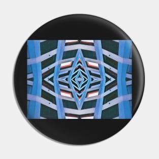 Blue Lines Pattern Pin