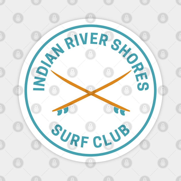 Vintage Indian River Shores Surf Club Magnet by fearcity