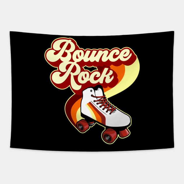 Bounce Rock Rollerskate Tapestry by Styleuniversal