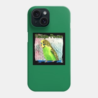 Fludgie-Power Budgie Phone Case