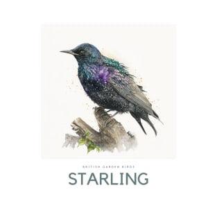 British Garden Birds: Starling T-Shirt