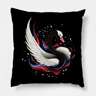 Patriotic Swan Pillow