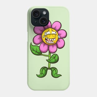 Laughing Cartoon Flower Phone Case