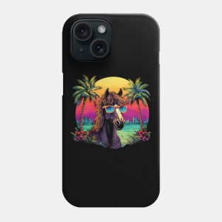 Retro Wave Canadian Horse Good Vibes Phone Case