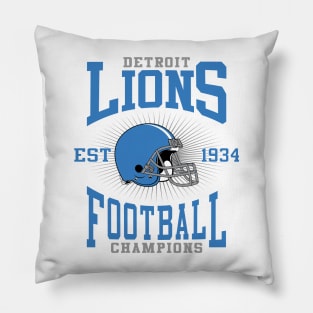 Detroit Lions Football Champions Pillow