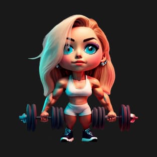 Chibi Lifting Girl T-Shirt