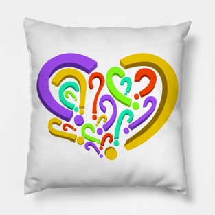 Who is in my heart? Different colors 2 Pillow