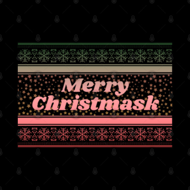 Merry Christmask Vintage Christmas Gradient Design - Merry Christmask - Phone Case