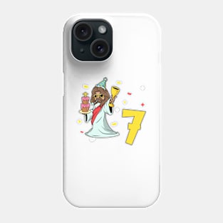 I am 7 with Jesus - kids birthday 7 years old Phone Case