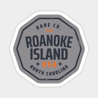 Roanoke Island, NC Summertime Vacationing Memories Badge Magnet