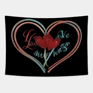 Eternal Love Embrace Tapestry