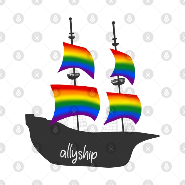 The Rainbow Ally Ship by Becky-Marie