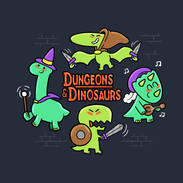 Dungeons & Dinos by Queenmob