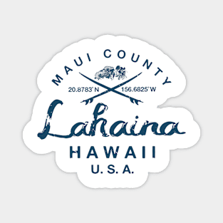 Lahaina Maui Hawaii Surfing Vintage Magnet