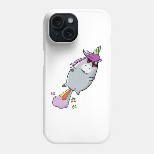 Unicorn with natural propulsion Phone Case