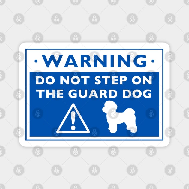 Funny Maltese Guard Dog Warning Magnet by Coffee Squirrel