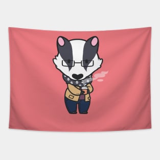 Fall Badger Tapestry