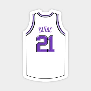 Vlade Divac Sacramento Jersey Qiangy Magnet